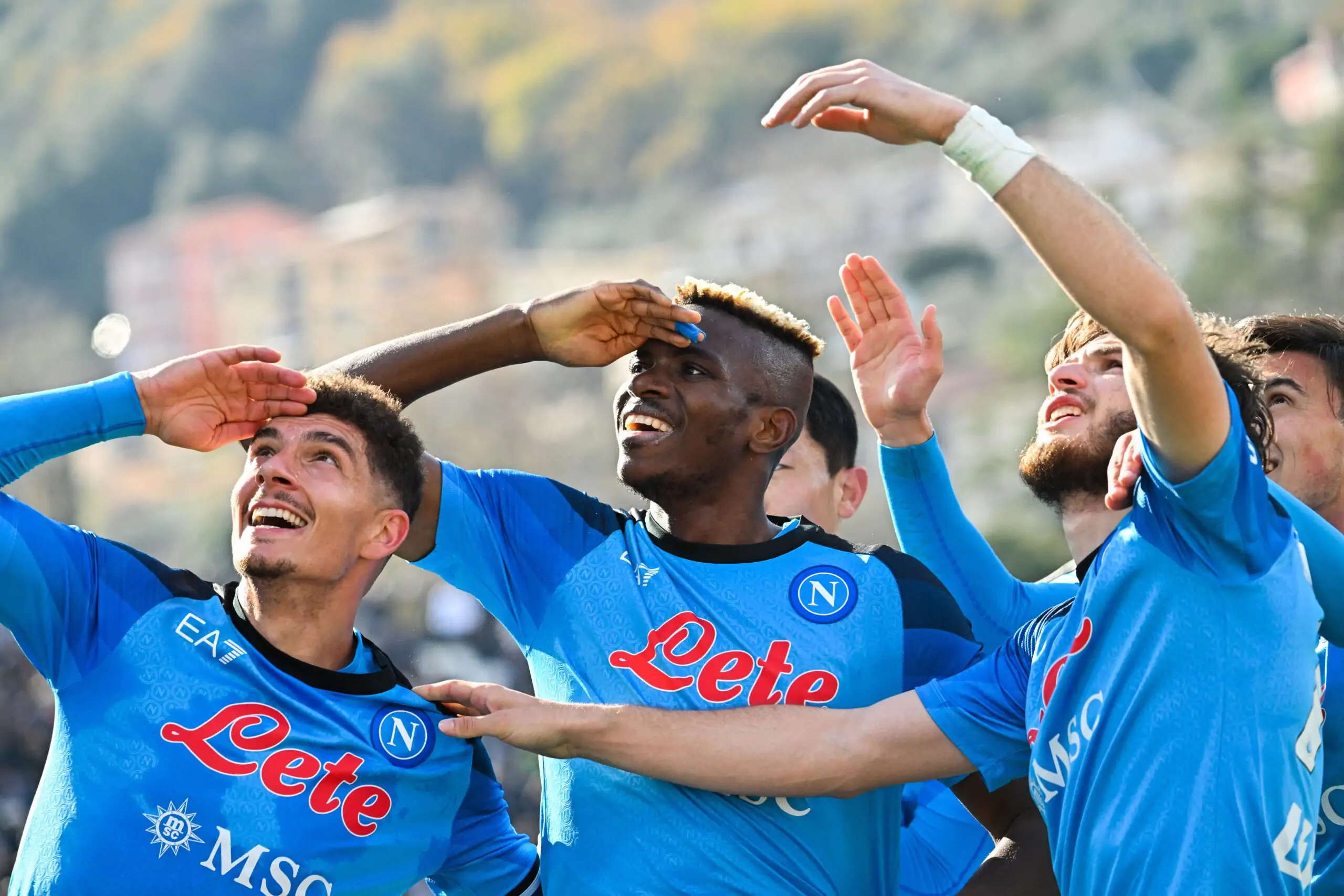 Napoli nel segno di Osimhen e Di Lorenzo contro il Sassuolo